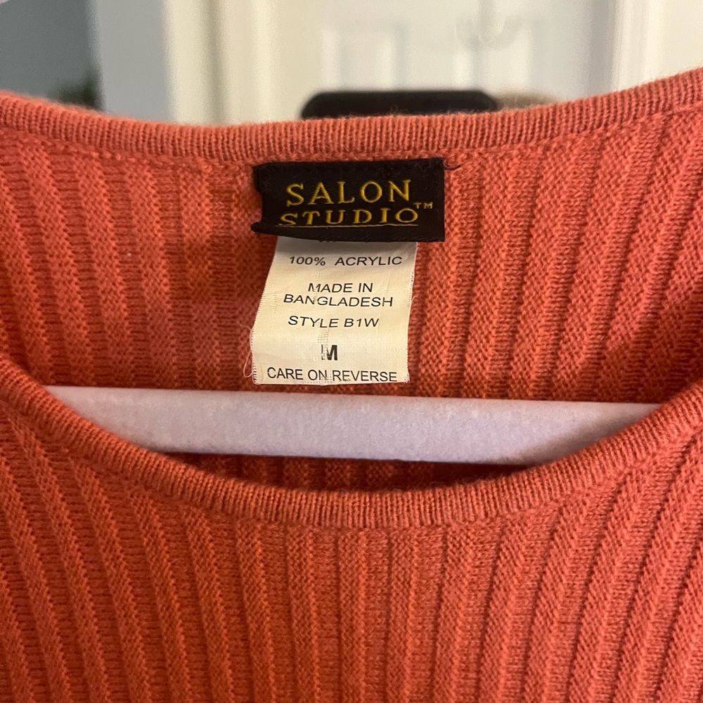 SALONI Rust Ribbed Tunic - Picture 2 of 3